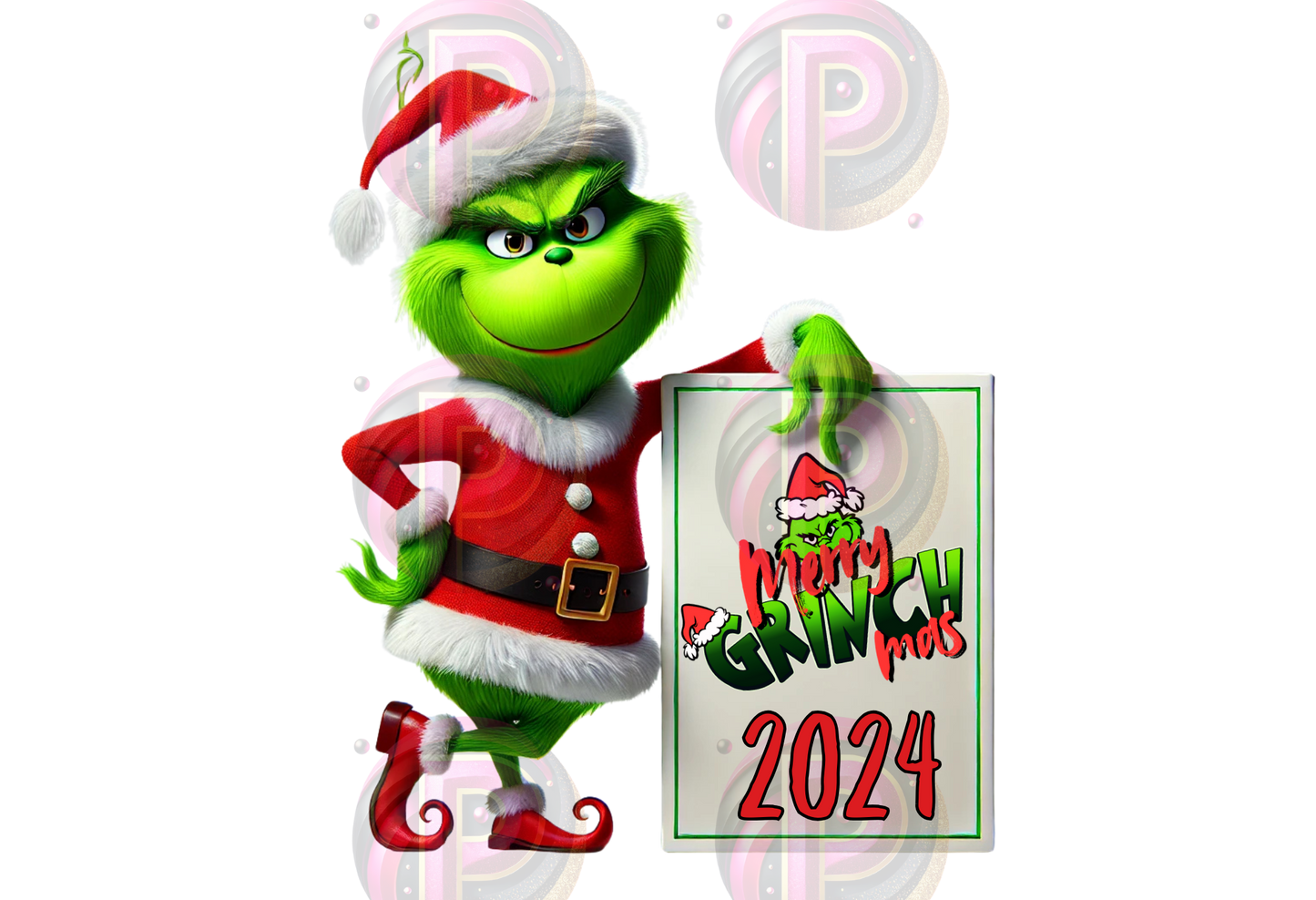 Grinch and Sign 2024